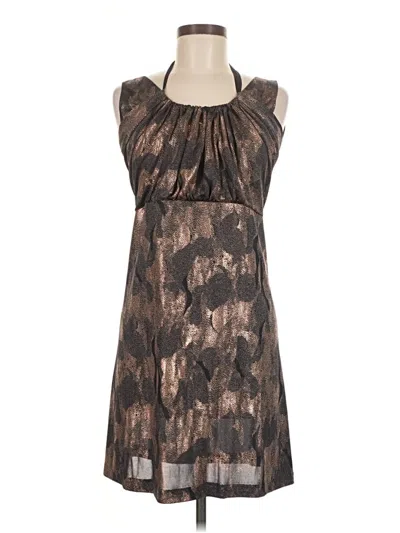 Pre-owned Assorted Brands Cocktail Dress In Brown
