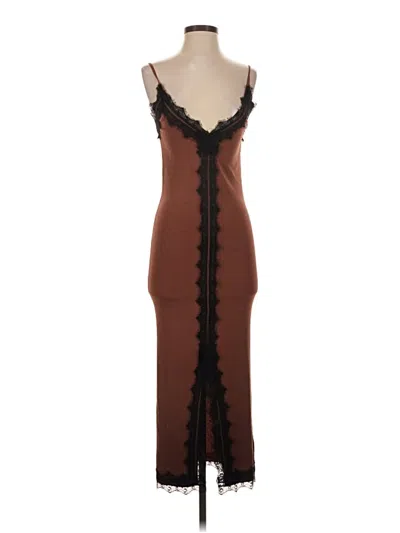 Pre-owned Assorted Brands Cocktail Dress In Brown
