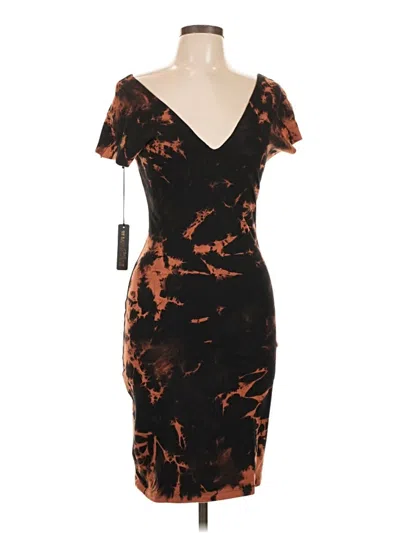 Pre-owned Assorted Brands Cocktail Dress In Brown