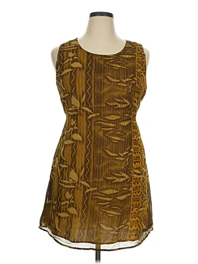 Pre-owned Assorted Brands Cocktail Dress In Brown