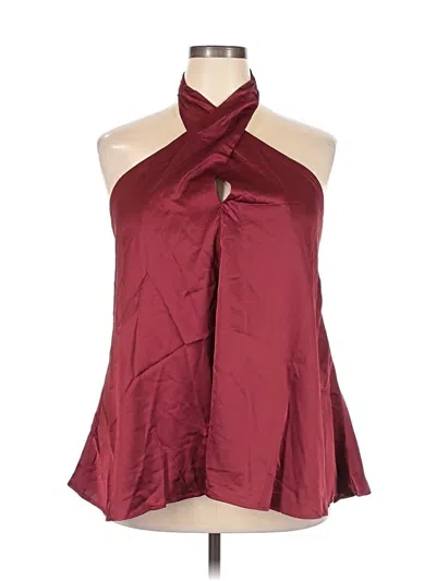 Pre-owned Assorted Brands Cocktail Dress In Burgundy