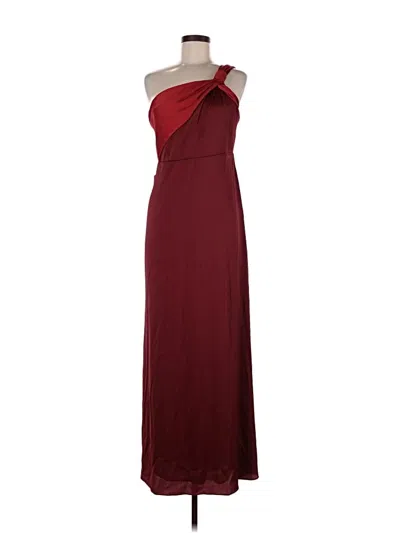 Pre-owned Assorted Brands Cocktail Dress In Burgundy
