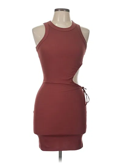 Pre-owned Assorted Brands Cocktail Dress In Burgundy