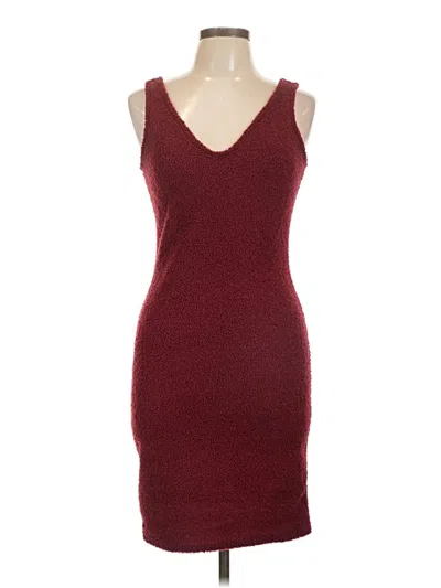 Pre-owned Assorted Brands Cocktail Dress In Burgundy