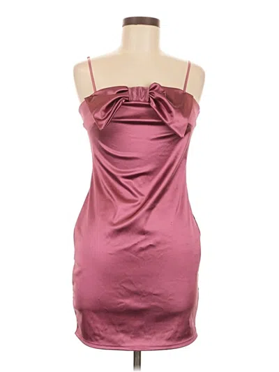 Pre-owned Assorted Brands Cocktail Dress In Burgundy