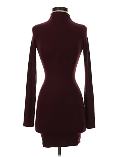Pre-owned Assorted Brands Cocktail Dress In Burgundy