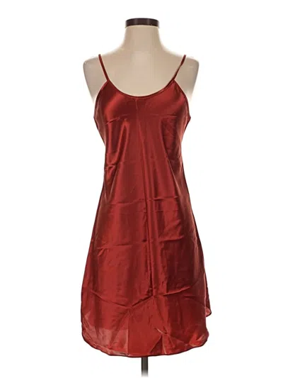 Pre-owned Assorted Brands Cocktail Dress In Burgundy