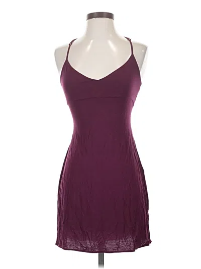 Pre-owned Assorted Brands Cocktail Dress In Burgundy