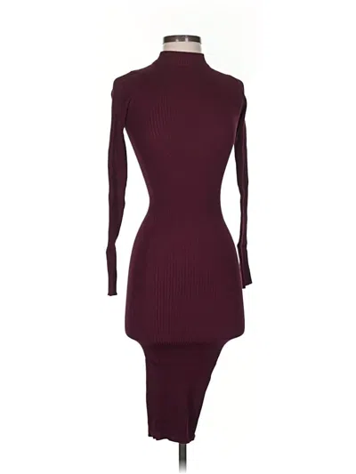Pre-owned Assorted Brands Cocktail Dress In Burgundy
