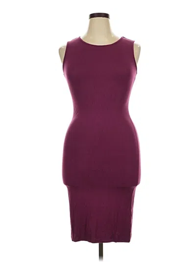 Pre-owned Assorted Brands Cocktail Dress In Burgundy