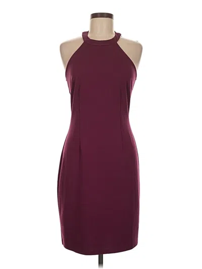 Pre-owned Assorted Brands Cocktail Dress In Burgundy