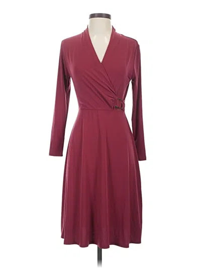 Pre-owned Assorted Brands Cocktail Dress In Burgundy
