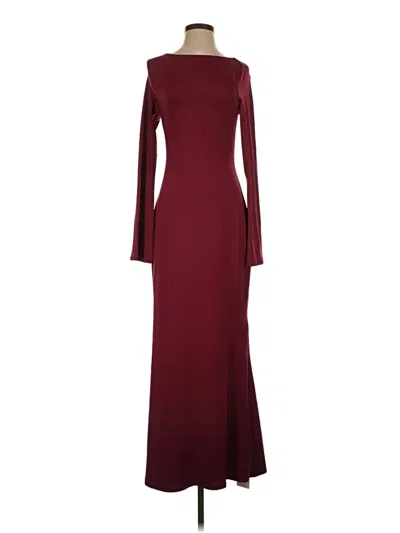 Pre-owned Assorted Brands Cocktail Dress In Burgundy