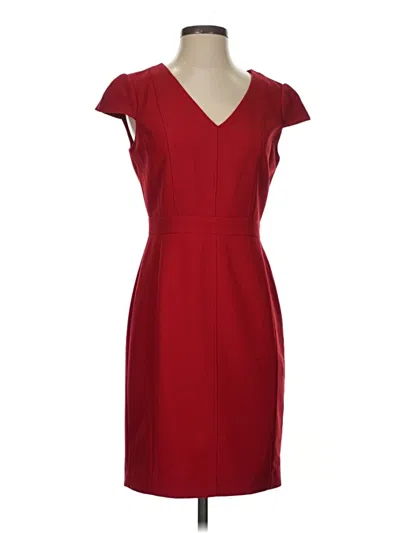 Pre-owned Assorted Brands Cocktail Dress In Burgundy