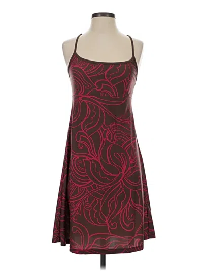 Pre-owned Assorted Brands Cocktail Dress In Burgundy