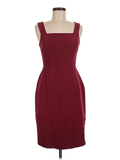 Pre-owned Assorted Brands Cocktail Dress In Burgundy