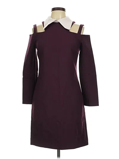Pre-owned Assorted Brands Cocktail Dress In Burgundy