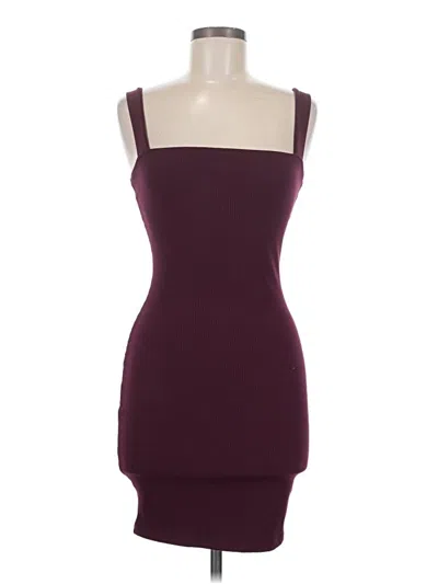 Pre-owned Assorted Brands Cocktail Dress In Burgundy