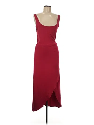 Pre-owned Assorted Brands Cocktail Dress In Burgundy