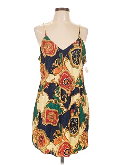 Pre-owned Assorted Brands Cocktail Dress In Gold