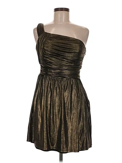 Pre-owned Assorted Brands Cocktail Dress In Gold