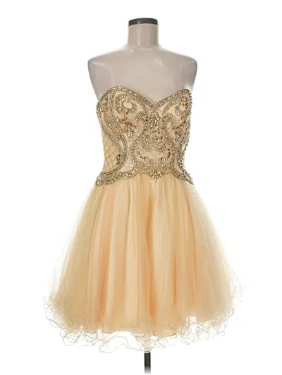 Assorted Brands Cocktail Dress In Gold