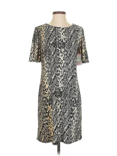 Pre-owned Assorted Brands Cocktail Dress In Gray