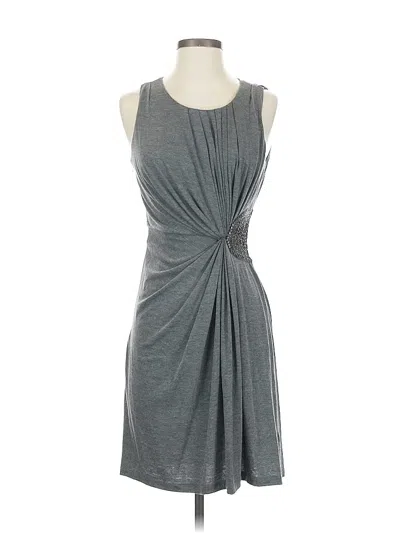 Pre-owned Assorted Brands Cocktail Dress In Gray