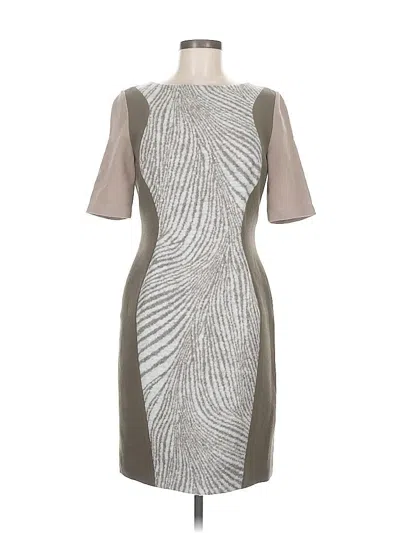 Pre-owned Assorted Brands Cocktail Dress In Gray