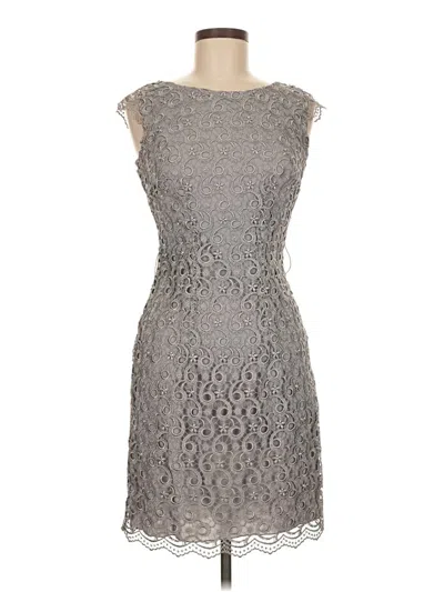 Pre-owned Assorted Brands Cocktail Dress In Gray