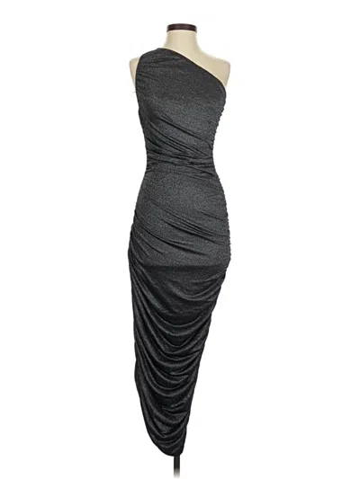 Pre-owned Assorted Brands Cocktail Dress In Gray