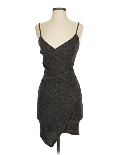 Pre-owned Assorted Brands Cocktail Dress In Gray