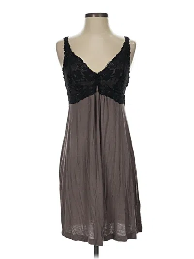Pre-owned Assorted Brands Cocktail Dress In Gray