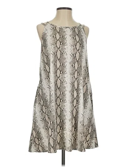 Pre-owned Assorted Brands Cocktail Dress In Gray