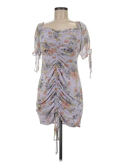 Pre-owned Assorted Brands Cocktail Dress In Gray