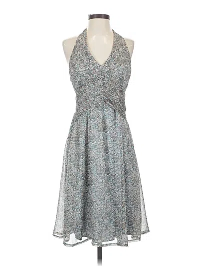 Pre-owned Assorted Brands Cocktail Dress In Gray