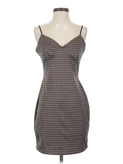 Pre-owned Assorted Brands Cocktail Dress In Gray