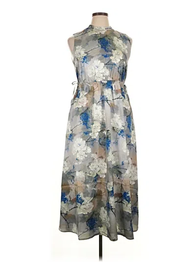 Pre-owned Assorted Brands Cocktail Dress In Gray