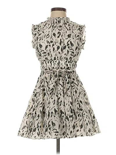 Pre-owned Assorted Brands Cocktail Dress In Gray