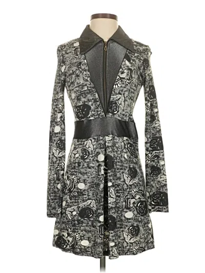 Pre-owned Assorted Brands Cocktail Dress In Gray