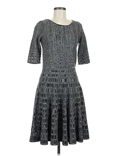 Pre-owned Assorted Brands Cocktail Dress In Gray
