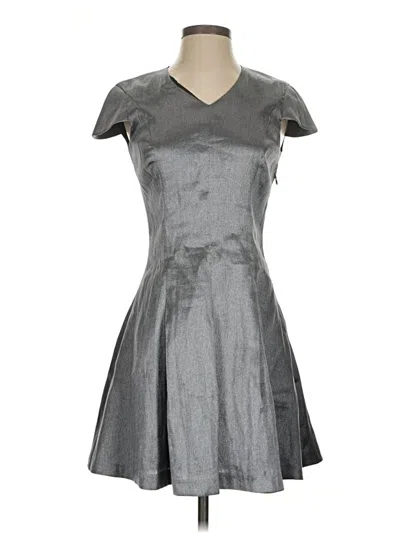 Pre-owned Assorted Brands Cocktail Dress In Gray