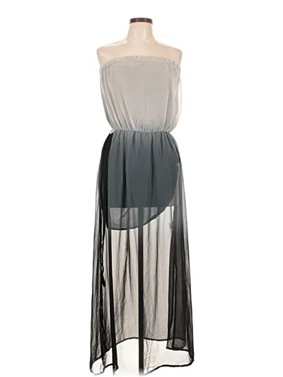 Pre-owned Assorted Brands Cocktail Dress In Gray