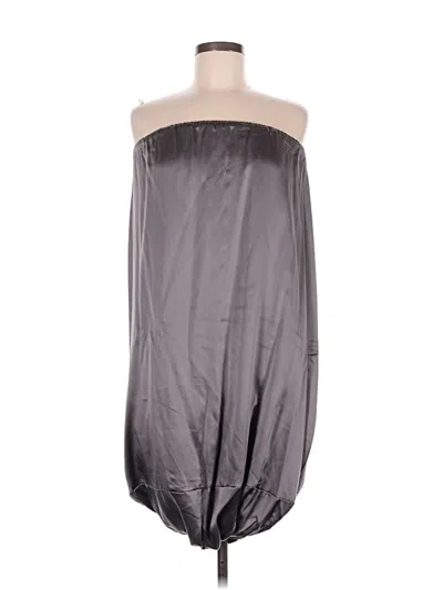 Pre-owned Assorted Brands Cocktail Dress In Gray