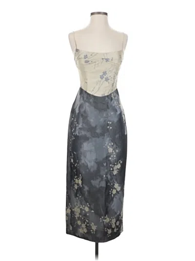 Pre-owned Assorted Brands Cocktail Dress In Gray