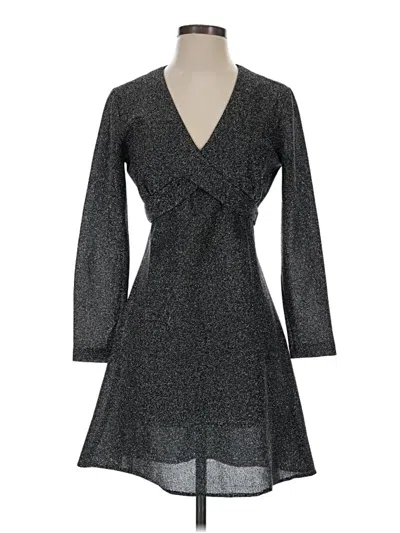 Pre-owned Assorted Brands Cocktail Dress In Gray