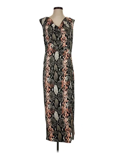 Pre-owned Assorted Brands Cocktail Dress In Gray