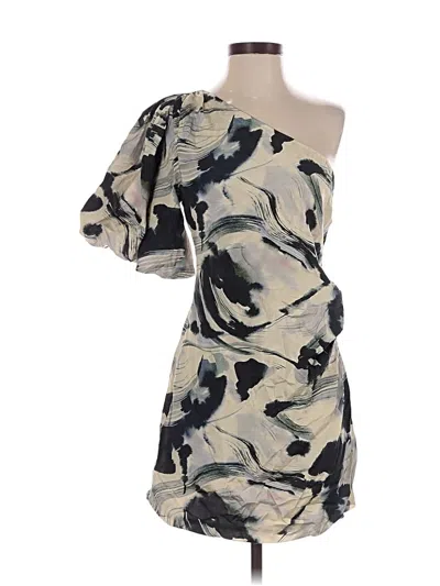 Pre-owned Assorted Brands Cocktail Dress In Gray