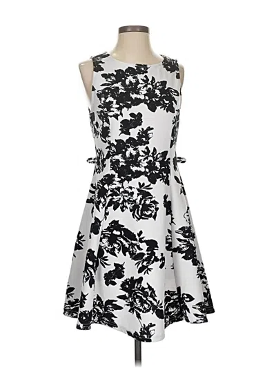 Pre-owned Assorted Brands Cocktail Dress In Gray