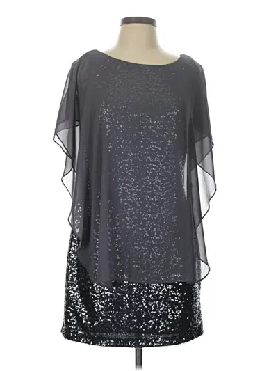 Pre-owned Assorted Brands Cocktail Dress In Gray